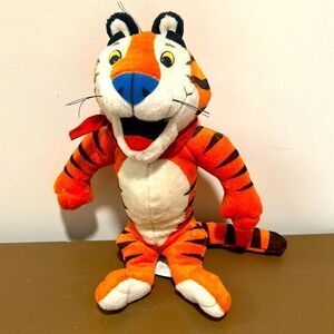 1991 vintage Kellogg’s Frosted Flakes Tony the Tiger 10” plush toy, It’s GREAT!